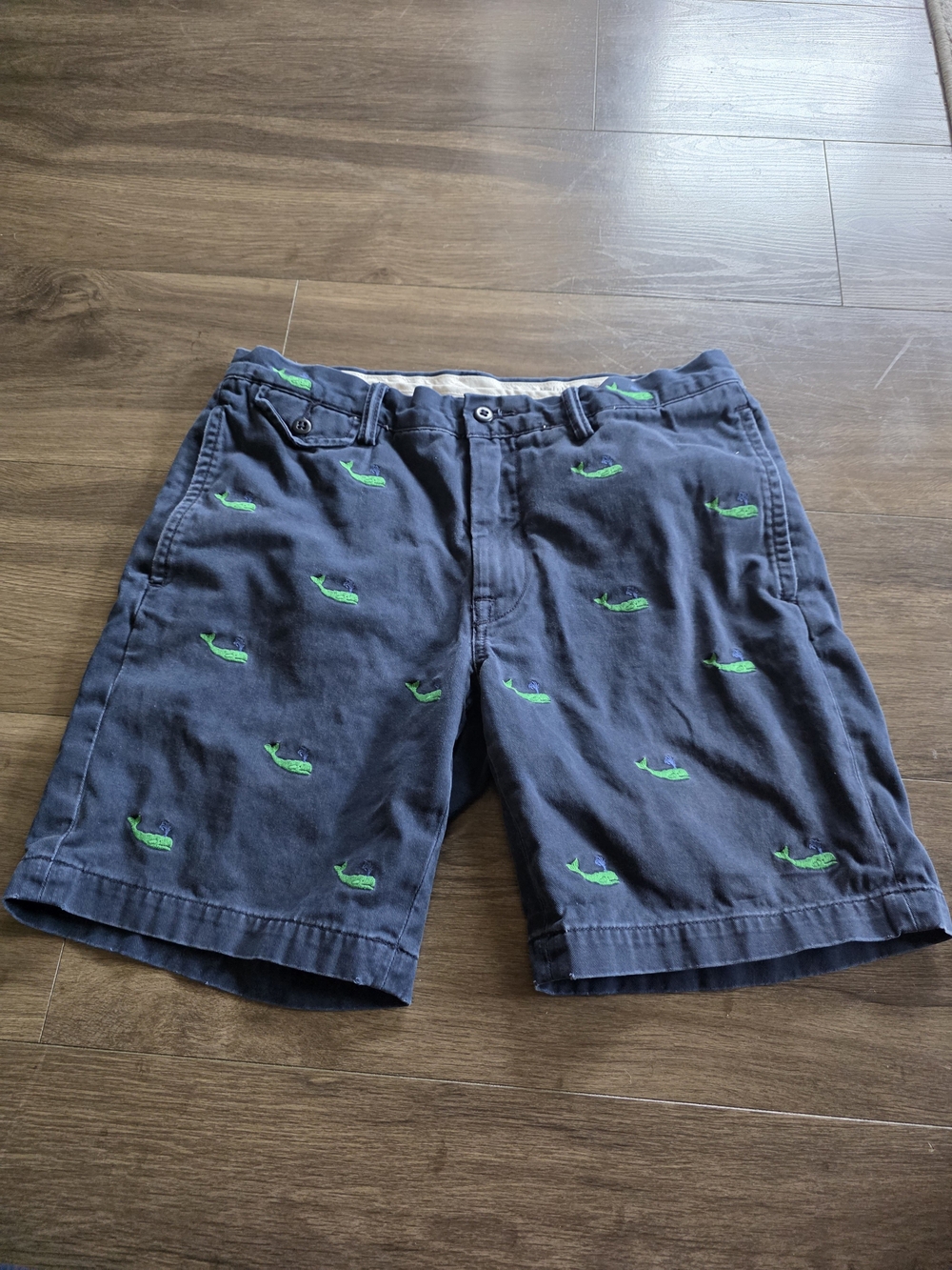 Polo Ralph Lauren Men's Slim GI Fit Whale Chino Shorts Nautical Coastal Size 32